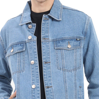 CHAMARRA PARA HOMBRE BASIC DENIM JACKET FOREVER 21