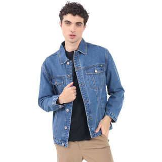 CHAMARRA PARA HOMBRE BASIC DENIM JACKET FOREVER 21