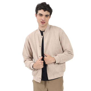 CHAMARRA PARA HOMBRE BOMBER DE GAMUZA FOREVER 21