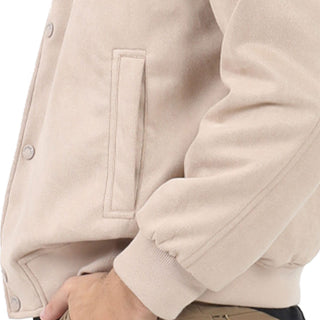 CHAMARRA PARA HOMBRE BOMBER DE GAMUZA FOREVER 21