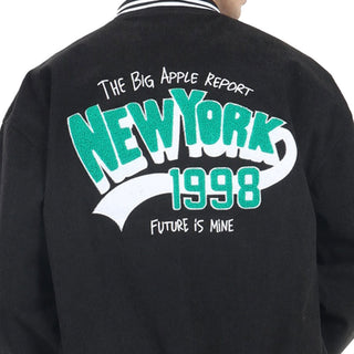 Chamarra  Bomber de Pana con Bordado