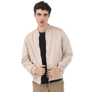 CHAMARRA PARA HOMBRE SUEDE JACKET WITH ZIPPER FOREVER 21