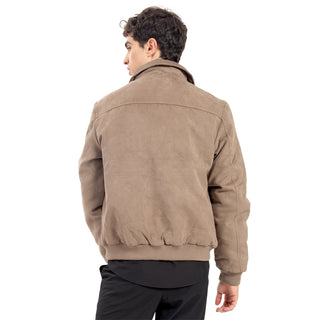 CHAMARRA PARA HOMBRE SUEDE WITH COVERED BUTTONS FOREVER 21