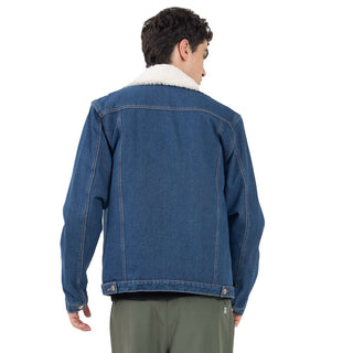 CHAMARRA PARA HOMBRE DENIM JACKET WITH SHERPA FOREVER 21