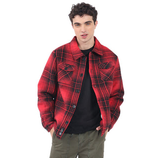 CHAMARRA PARA HOMBRE FLANNEL CHECKED JACKET FOREVER 21