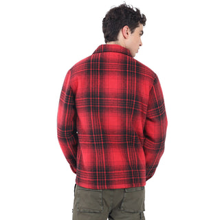 CHAMARRA PARA HOMBRE FLANNEL CHECKED JACKET FOREVER 21