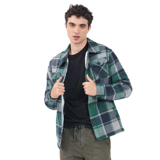 CHAMARRA PARA HOMBRE FLANNEL CHECKED JACKET FOREVER 21