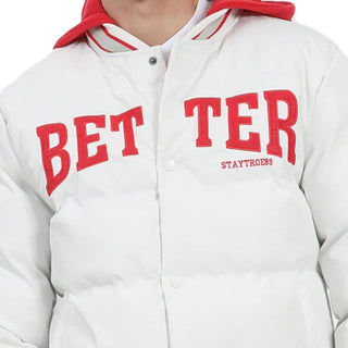 Chamarra  Varsity Bordado Capucha