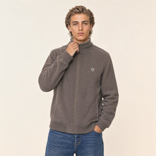 Chamarra Fleece con Zipper para Hombre Forever 21 #color_café