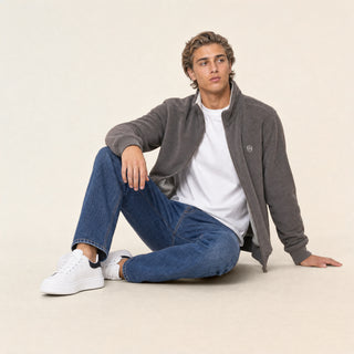 Chamarra Fleece con Zipper para Hombre Forever 21 #color_café