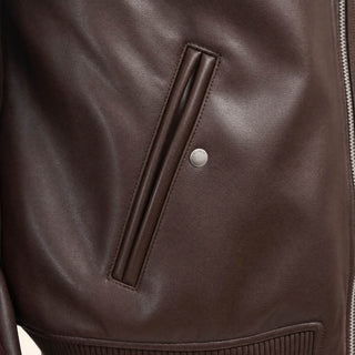 Chamarra Bomber con Borrega para Hombre Forever 21 #color_café