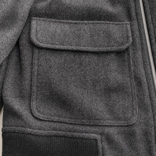 Chamarra Bomber con Bolsillos para Hombre Forever 21 #color_gris-oscuro