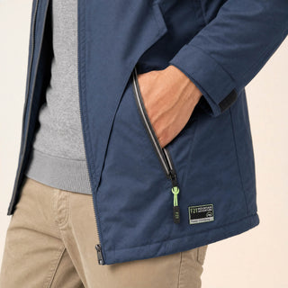 Chamarra con Capucha Regular para Hombre Forever 21 #color_azul-marino
