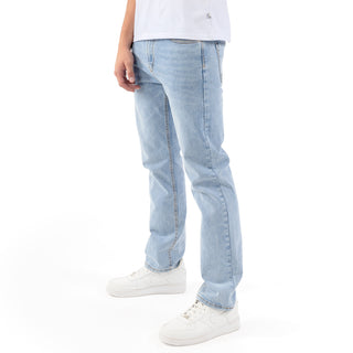 Jeans Straight de Mezclilla Stretch