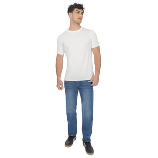 Jeans Straight de Mezclilla Stretch