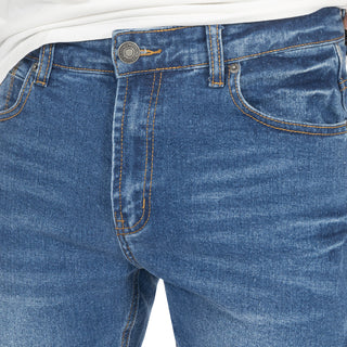 Jeans Straight de Mezclilla Stretch