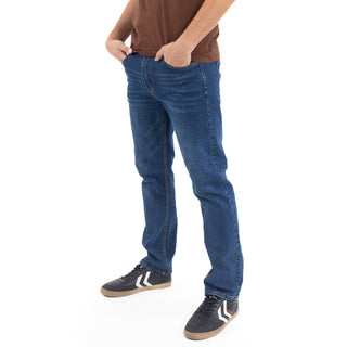 Jeans Straight de Mezclilla Stretch