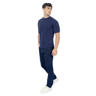 Jeans Straight de mezclilla