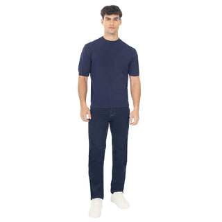 Jeans Straight de mezclilla