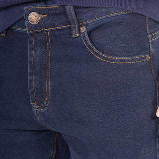 Jeans Straight de mezclilla
