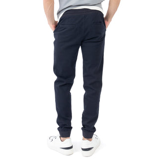 Jogger sólido con jareta ajustable