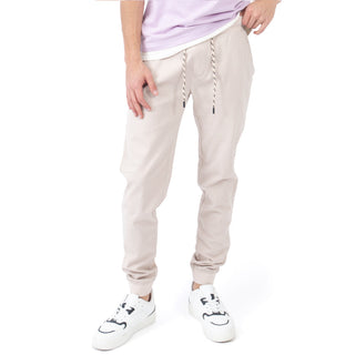 Jogger sólido con jareta ajustable