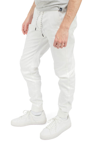 Jogger sólido con jareta ajustable