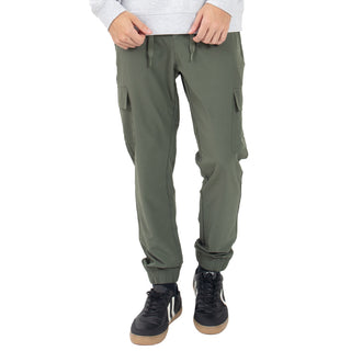 PANTALÓN JOGGER PARA HOMBRE DE NYLON BOLSAS LATERALES FOREVER 21