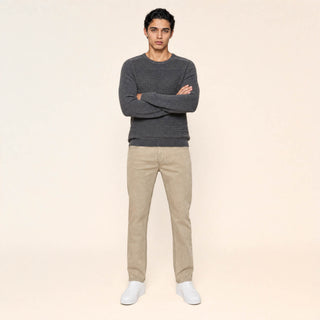 Pantalon Straight de Mezclilla Stretch para Hombre Forever 21 #color_beige