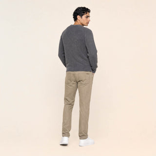 Pantalon Straight de Mezclilla Stretch para Hombre Forever 21 #color_beige