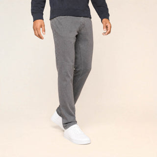 Pantalon Straight de Mezclilla Stretch para Hombre Forever 21 #color_gris