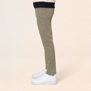 Pantalon Straight de Mezclilla Stretch para Hombre Forever 21 #color_olivo