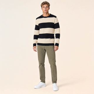 Pantalon Straight de Mezclilla Stretch para Hombre Forever 21 #color_olivo