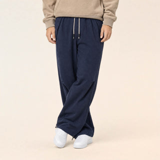 Pantalon Wide Leg con Jareta para Hombre Forever 21 #color_azul-marino