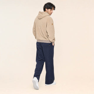 Pantalon Wide Leg con Jareta para Hombre Forever 21 #color_azul-marino