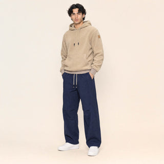 Pantalon Wide Leg con Jareta para Hombre Forever 21 #color_azul-marino