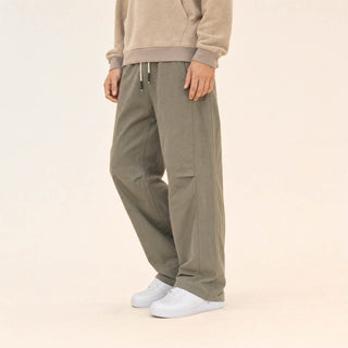 Pantalon Wide Leg con Jareta para Hombre Forever 21 #color_olivo