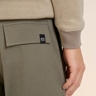 Pantalon Wide Leg con Jareta para Hombre Forever 21 #color_olivo