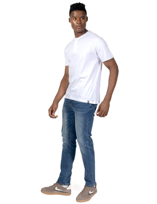 Playera Henley de 100% Algodón