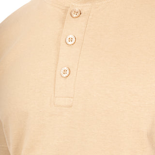 Playera Henley de 100% Algodón