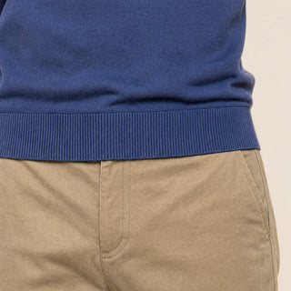 Polo Slim de Cuello Abierto para Hombre Forever 21 #color_azul-marino