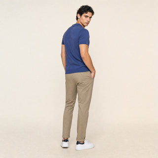 Polo Slim de Cuello Abierto para Hombre Forever 21 #color_azul-marino