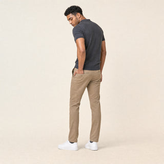Polo Slim de Cuello Abierto para Hombre Forever 21 #color_gris