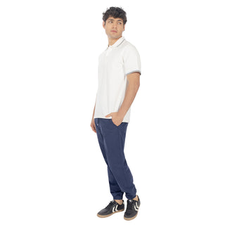 Playera Tipo Polo Regular Fit con Franjas en Mangas y Cuello