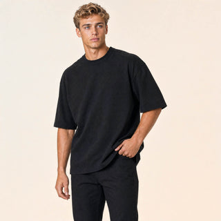 Playera Oversized de Algodón para Hombre Forever 21 #color_negro