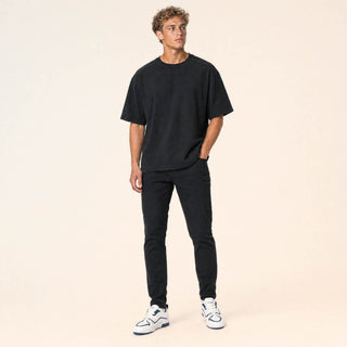 Playera Oversized de Algodón para Hombre Forever 21 #color_negro