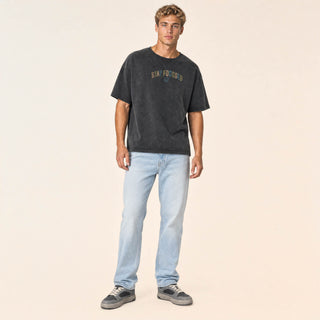 Playera Oversized con Estampado para Hombre Forever 21 #color_negro