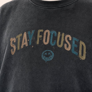 Playera Oversized con Estampado para Hombre Forever 21 #color_negro