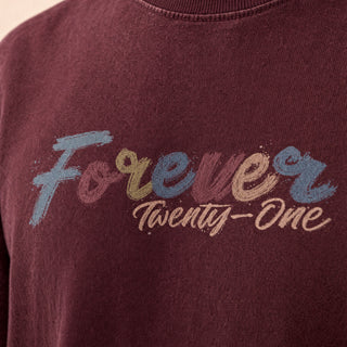 Playera Oversized con Estampado para Hombre Forever 21 #color_vino
