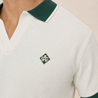 Playera Polo con Contraste para Hombre Forever 21 #color_hueso
